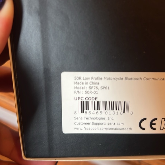 SENA 50R-01 50R Single Low Profile Motorcycle Bluetooth Headset w/ Mesh Intercom - Picture 4 of 4